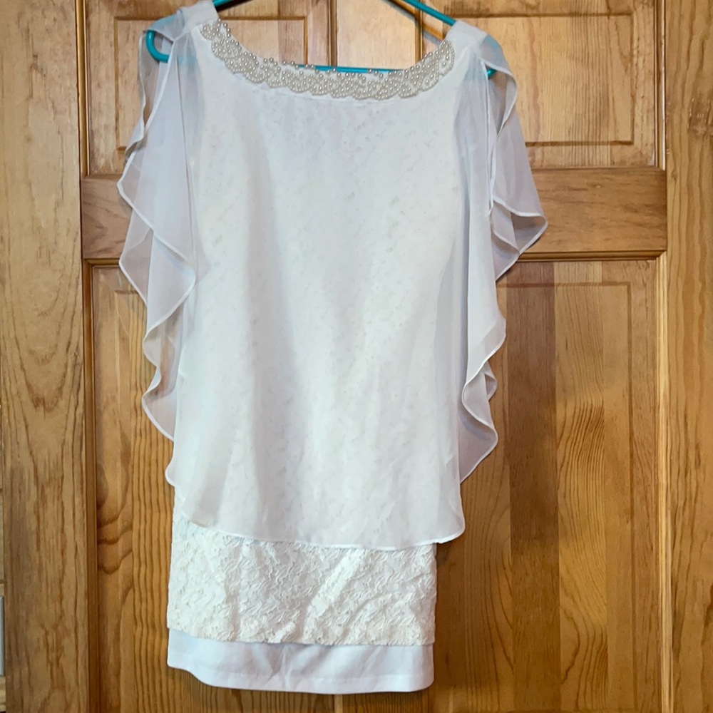Petite White Mini Dress